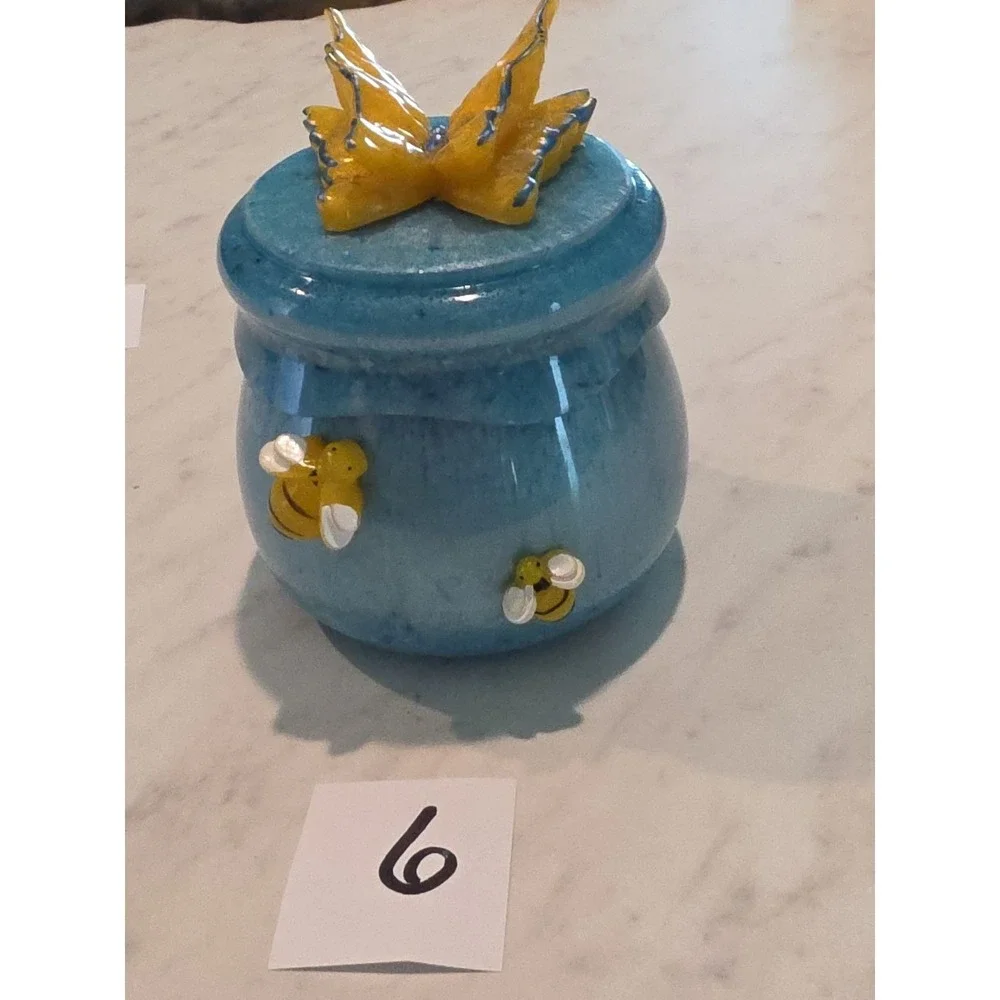 Handmade Resin Stash/Honey Pot Jar